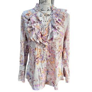 Cino Small Light Water Colored Vintage Blouse